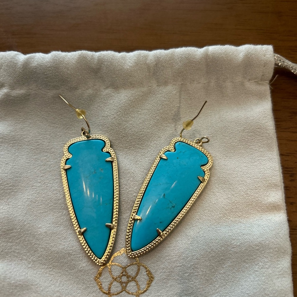Kendra Scott Turquoise Good Drop Earrings
